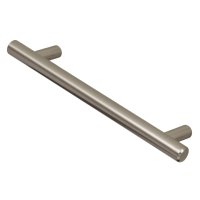 ASEC 12mm Brushed Nickel Solid Bar Handle C/W M4 x 25mm Bolts 192mm Fixings Centres
