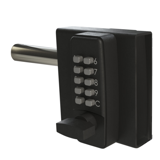 GATEMASTER DGLS Single Sided Handed Digital Gate Lock RH - DGLS02R (40mm - 60mm) - Click Image to Close