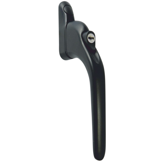 ASEC Espag Inline Handle With Spindle Black - 40mm Spindle - Click Image to Close