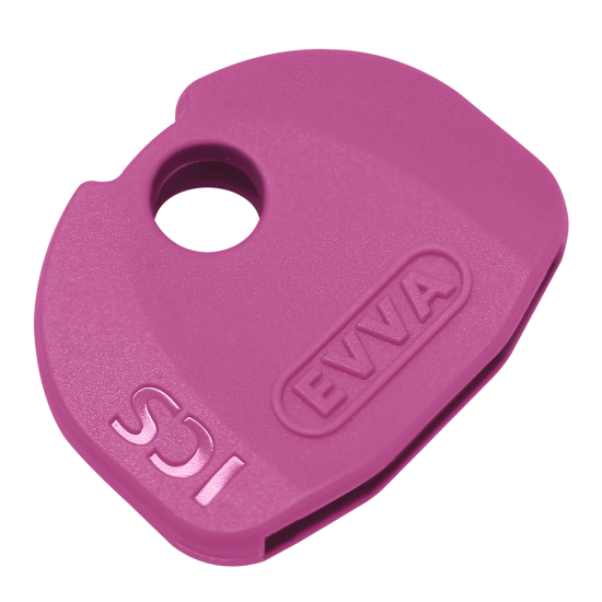 EVVA ICS Coloured Key Caps Pink 0043521950 - Click Image to Close