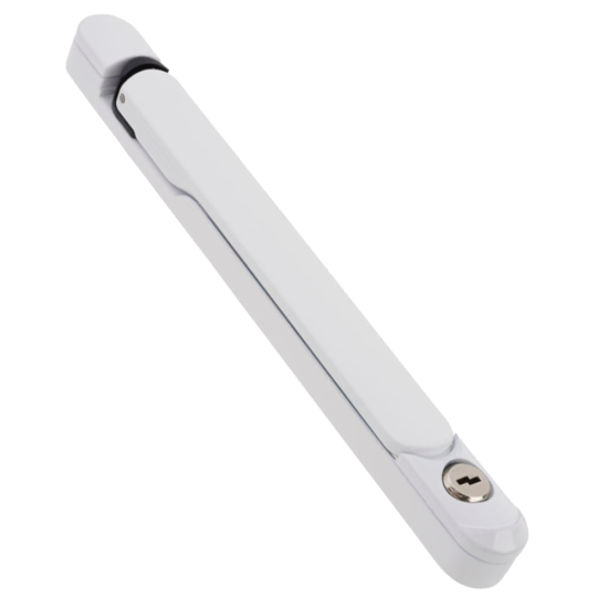JACKLOC Inline Espag Handle With 50mm Spindle White - Click Image to Close