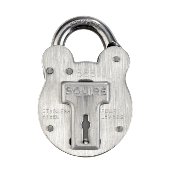 SQUIRE 555 Stainless Steel Old English Marine Padlock 50mm KA 'PEF2' - Click Image to Close