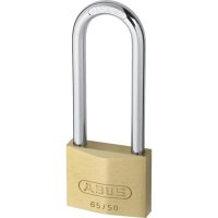 ABUS 65 Series Brass Long Shackle Padlock 50mm KD 80mm Shackle 65/50HB80 Boxed