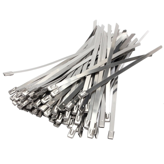 HAYDON MARKETING Stainless Steel Cable Ties 100 Pack 200mm x 4.6mm - Click Image to Close