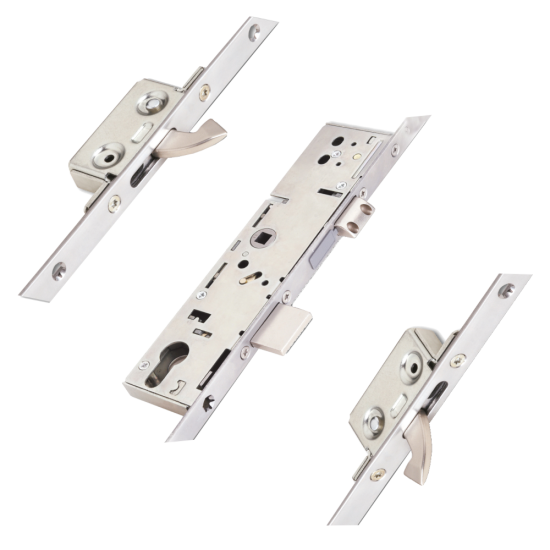 ERA 2 Small Hooks Split Spindle Latch & Deadbolt With 16mm Radius Faceplate 35/92 - Click Image to Close