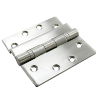 HOOPLY Stainless Steel Container Door Ball Bearing Hinge Z-Profile Silver
