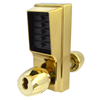 DORMAKABA Series 1000 1041B Knob Operated Digital Lock With Key Override & Passage Set PB No Cylinder 1041B-03