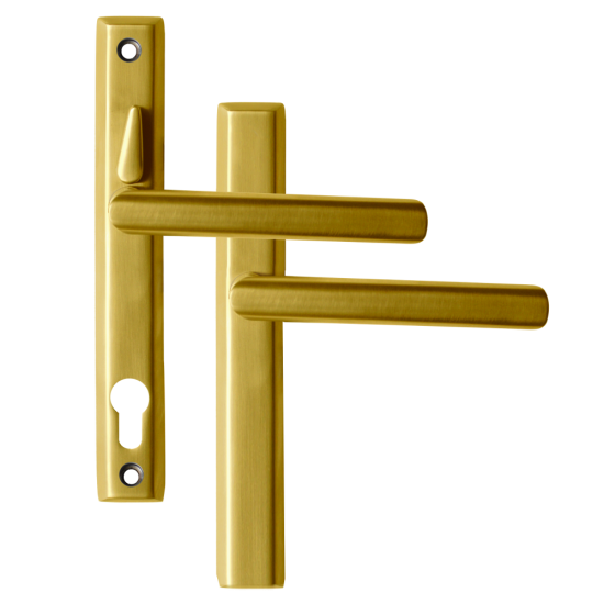 LOXTA Stealth Double Locking Lever Handle (Blank External) - 211mm 92PZ Polished Gold - Click Image to Close