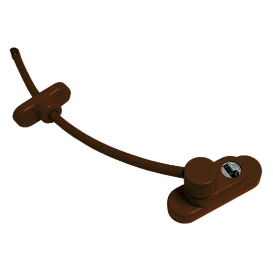 PENKID WSR200 Ventilation Window Restrictor Brown P8016 - Click Image to Close