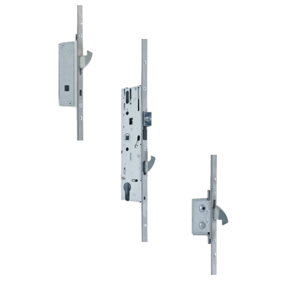 YALE AutoSecure Lever Operated Latch & Hookbolt Split Spindle - 2 Hook 20mm 35/92 20mm - Click Image to Close