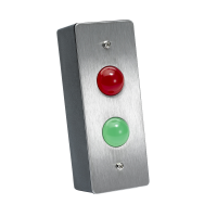 ICS TLM range LED Indicator Plate 1 Gang SS Red Green TLM100