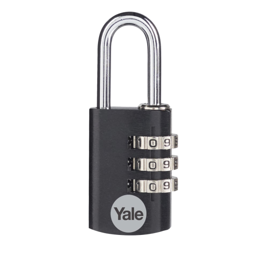 YALE YE3CB Aluminium Open Shackle Combination Padlock 20mm - Click Image to Close