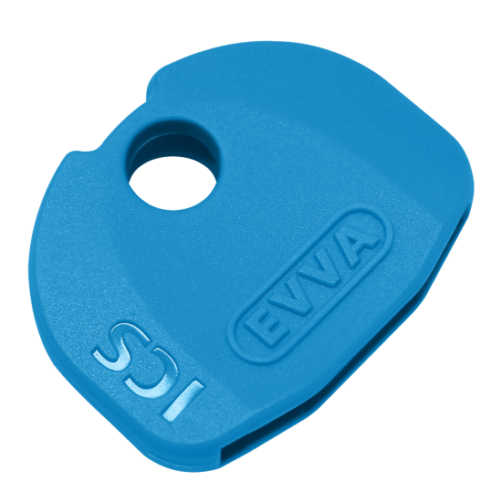 EVVA ICS Coloured Key Caps Azure Blue 0043521926 - Click Image to Close