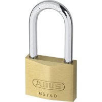 ABUS 65 Series Brass Long Shackle Padlock 40mm KD 40mm Shackle 65/40HB40 Boxed