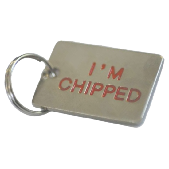 ASEC Pet Tag I Am Chipped - Click Image to Close