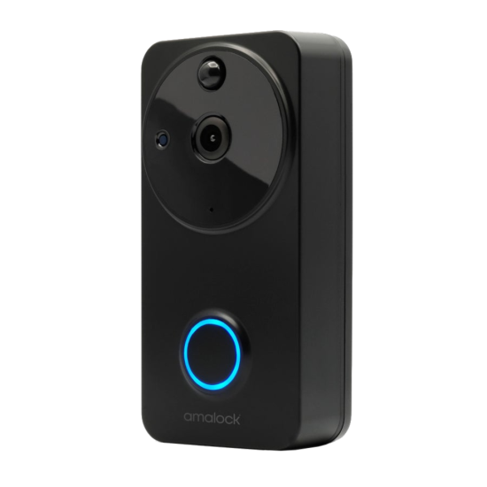 Amalock DB101 Wireless Wi-Fi Video Doorbell Black - Click Image to Close