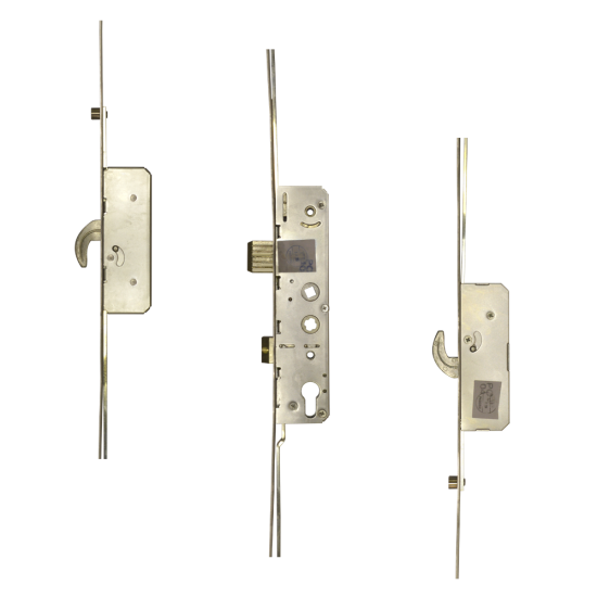 AVANTIS Lever Operated Twin Spindle Latch & Deadbolt - 2 Hook 2 Roller DL01-652SS - 2 Hook 2 Roller Std - Click Image to Close