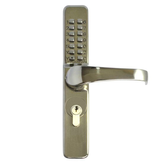 CODELOCKS Narrow Stile Digital Lock CL475 With Euro Cylinder & Code Free Access - Click Image to Close