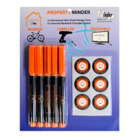 MINDER Property Minder Thick UV Marker Pens 5 Pack