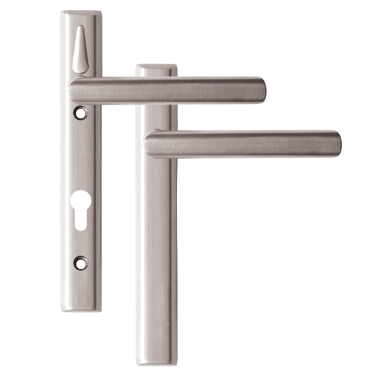 LOXTA Stealth Double Locking Lever Handle (Blank External) - 122mm 92PZ Polished Silver - Click Image to Close