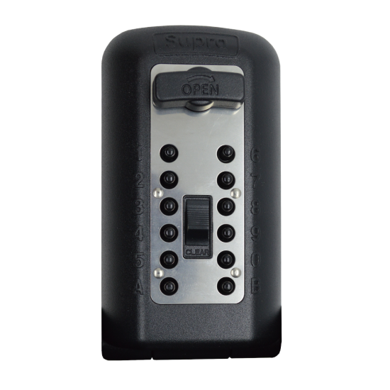 SUPRA KIDDE P500 Key Safe With Cover Black - Without Alarm Sensor - Click Image to Close