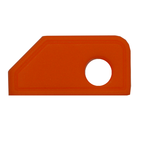 EVVA EPS Coloured Key Caps Small Orange - Click Image to Close