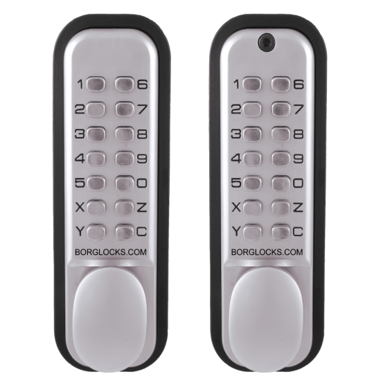 BORG Digital Double Sided Back to Back Lock BL2021 SC - Click Image to Close