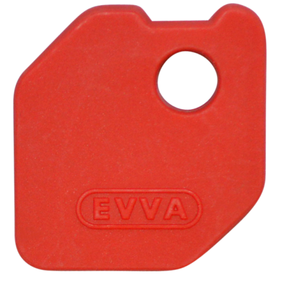 EVVA EPS Coloured Key Caps Red 0043522574 - Click Image to Close