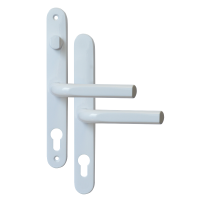 ASEC 68mm Lever UPVC Door Furniture With Snib White