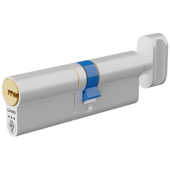 CAVEO TS007 3* Key & Turn Euro Dimple Cylinder 90mm 50(Ext)/40 (45/10/35T) KD - Click Image to Close