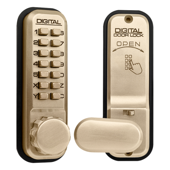 LOCKEY 2435 Series Digital Lock With Holdback PB - Click Image to Close