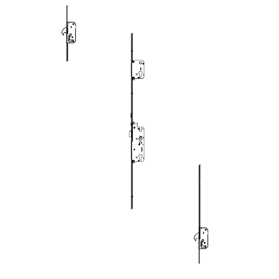 WINKHAUS AV4-F Heritage 2070 Auto Locking Latch & Deadbolt 20mm Radius 1770mm Length 2 Hook 45/92 - Click Image to Close
