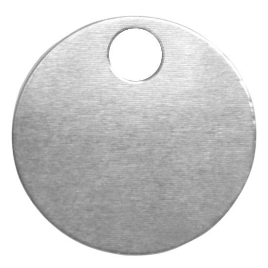 KEYS OF STEEL Pet Tag Discs NP 19mm - Click Image to Close