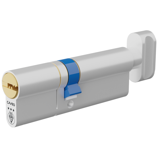 CAVEO TS007 3* Key & Turn Euro Dimple Cylinder 90mm 40(Ext)/50 (35/10/45T) KD - Click Image to Close