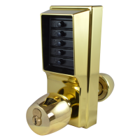 DORMAKABA Simplex 1000 Series 1021B Knob Operated Digital Lock With Key Override PB With Cylinder 1021B-03