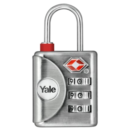 YALE YTP1 TSA Combination Padlock Silver - Click Image to Close