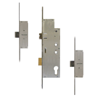 FULLEX Crimebeater 20mm Lever Operated Latch & Deadbolt Twin Spindle - 2 Dead Bolt 55/92-62 - 20mm Radius Faceplate