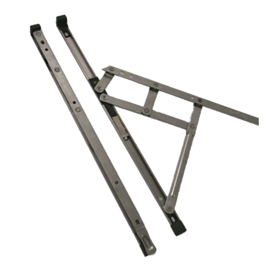 ASEC Restricted Top Hung Friction Hinge Pair 13mm 300mm - Click Image to Close