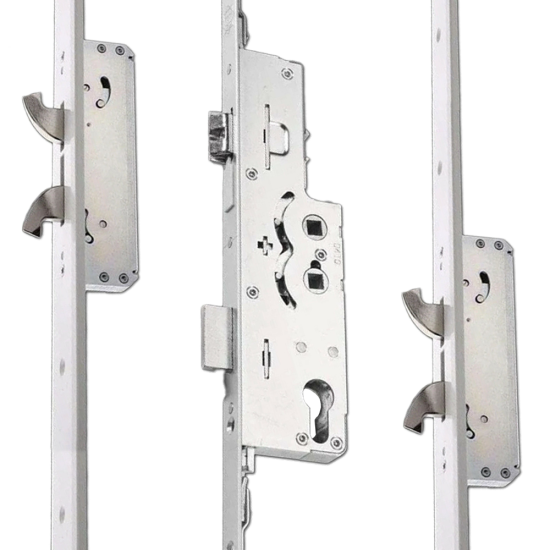 Avocet Affinity Bastion Lever Operated Latch & Deadbolt Twin Spindle - 4 Hook 45/92-62 - Click Image to Close