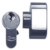 ASEC 5-Pin Euro Key & Turn Cylinder 85mm 45/T40 (40/10/T35) KD NP Visi