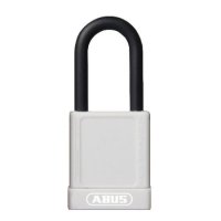 ABUS 74 Series Lock Out Tag Out Coloured Aluminium Padlock White