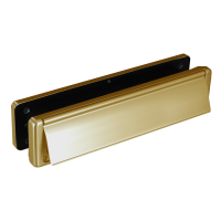 FAB & FIX Nu-Mail UPVC Letter Box 40-80 - 310mm Wide Gold