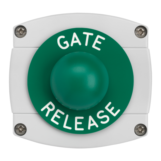 ASEC Surface Mounted Dome Button `Gate Release` - Click Image to Close