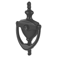 HOPPE Suited Traditional Knocker With 120 Degree Viewer AR727K Anthracite Grey 50022118