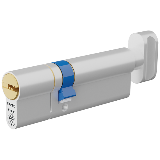 CAVEO TS007 3* Key & Turn Euro Dimple Cylinder 90mm 35(Ext)/55 (30/10/50T) KD - Click Image to Close