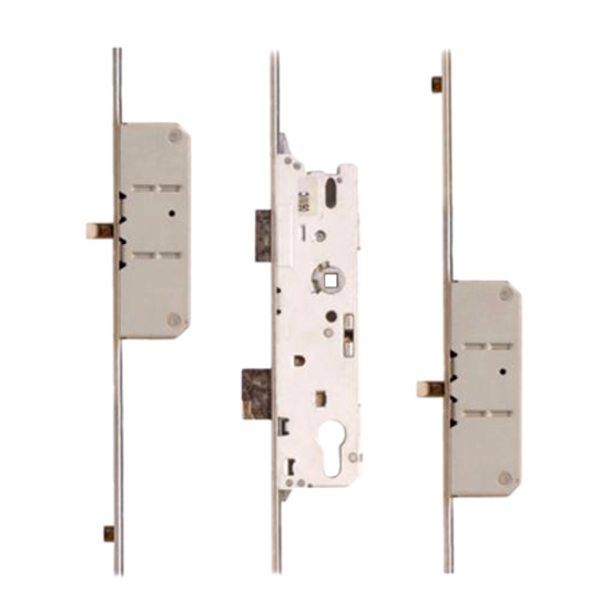 FUHR Lever Operated Latch & Deadbolt - 2 Round Bolt 2 Roller 30/92 - Click Image to Close
