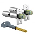 YALE PM444 Door Security Rack Bolt 60mm CH 2 Bolts 1 Key Visi