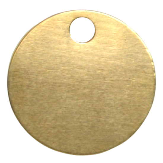 KEYS OF STEEL Pet Tag Discs PB 32mm - Click Image to Close