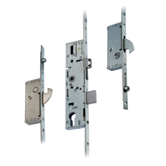 ERA 6735 / 9735 Lever Operated Latch & Dead - 2 Adjustable Hooks & Rollers (UPVC Door) Takes Euro Cylinder - Click Image to Close