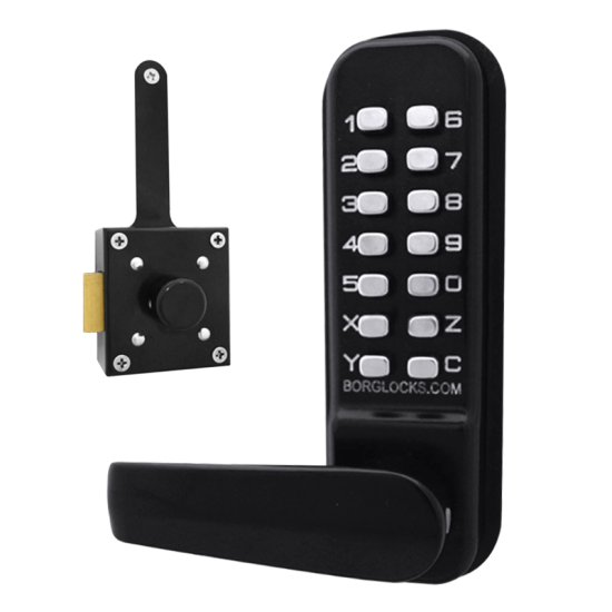 BORG LOCKS BL4409 Wooden Gate Digital Lock With Slam Latch BL4409MG - Click Image to Close